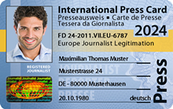  International Press Card 